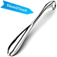 Los mejores  - Lalafancy 53cm Calzador Extra Largo de Metal en Acero Iinoxidable con Asa de Bucle- Adecuado para todos los Tamaños de…
